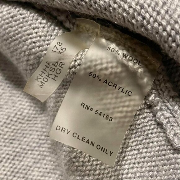 Calvin Klein Cardigan Long Sleeve Wool Blend Sweater Womens Small - Picture 11 of 16